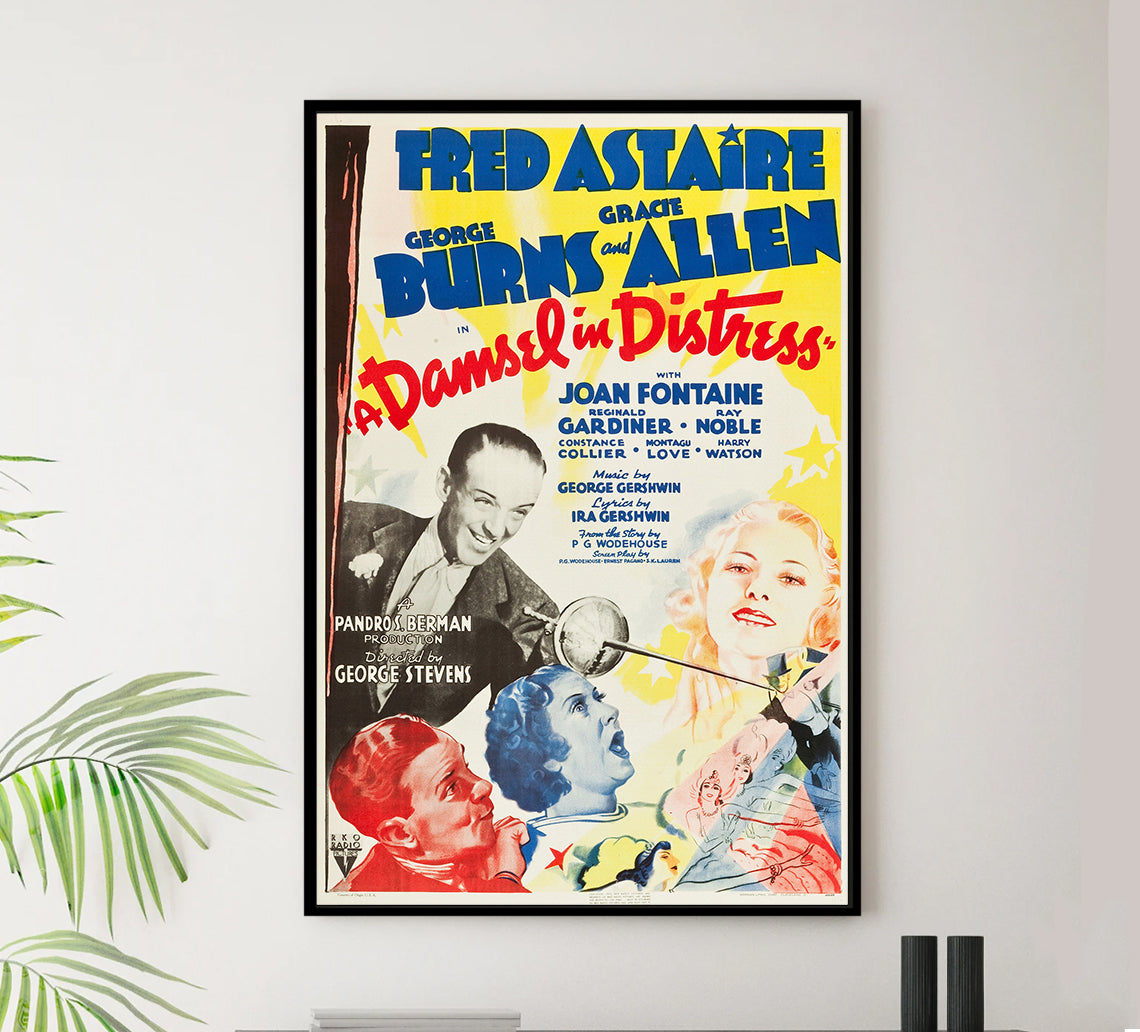 A Damsel in Distress 1937 - US - Classic Movie Poster