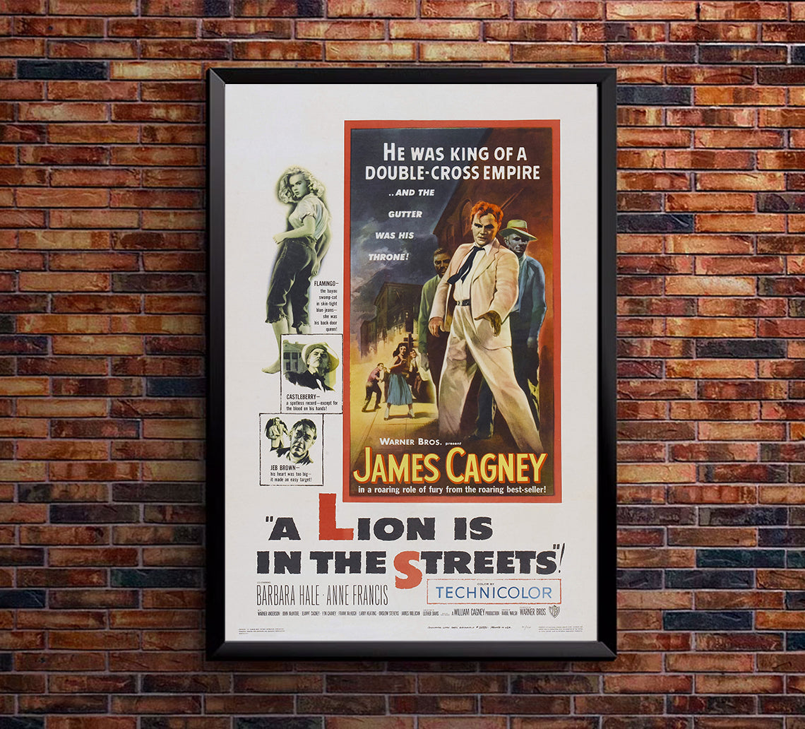 A Lion Is in the Streets 1953 - James Cagney - US - Classic Movie Poster