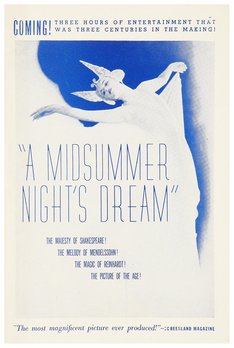 A Midsummer Night's Dream 1935 - James Cagney - US - Classic Movie Poster