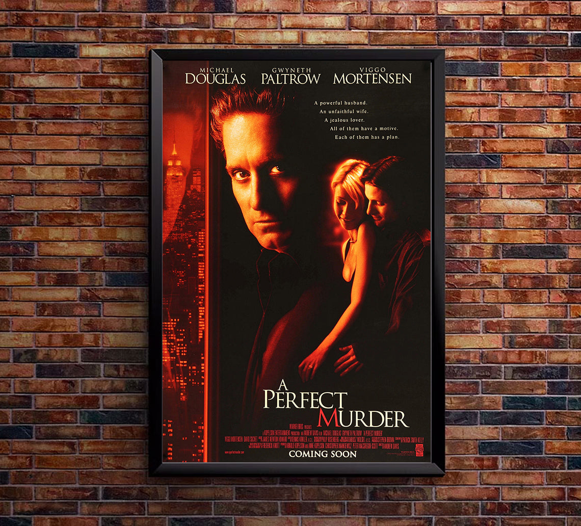 A Perfect Murder 1998 - Michael Douglas - US - Classic Movie Poster