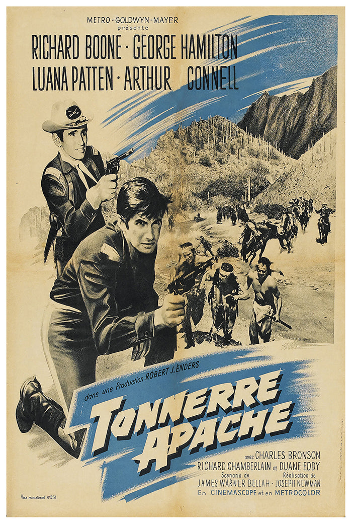 A Thunder of Drums 1961 - France - Classic Movie Poster