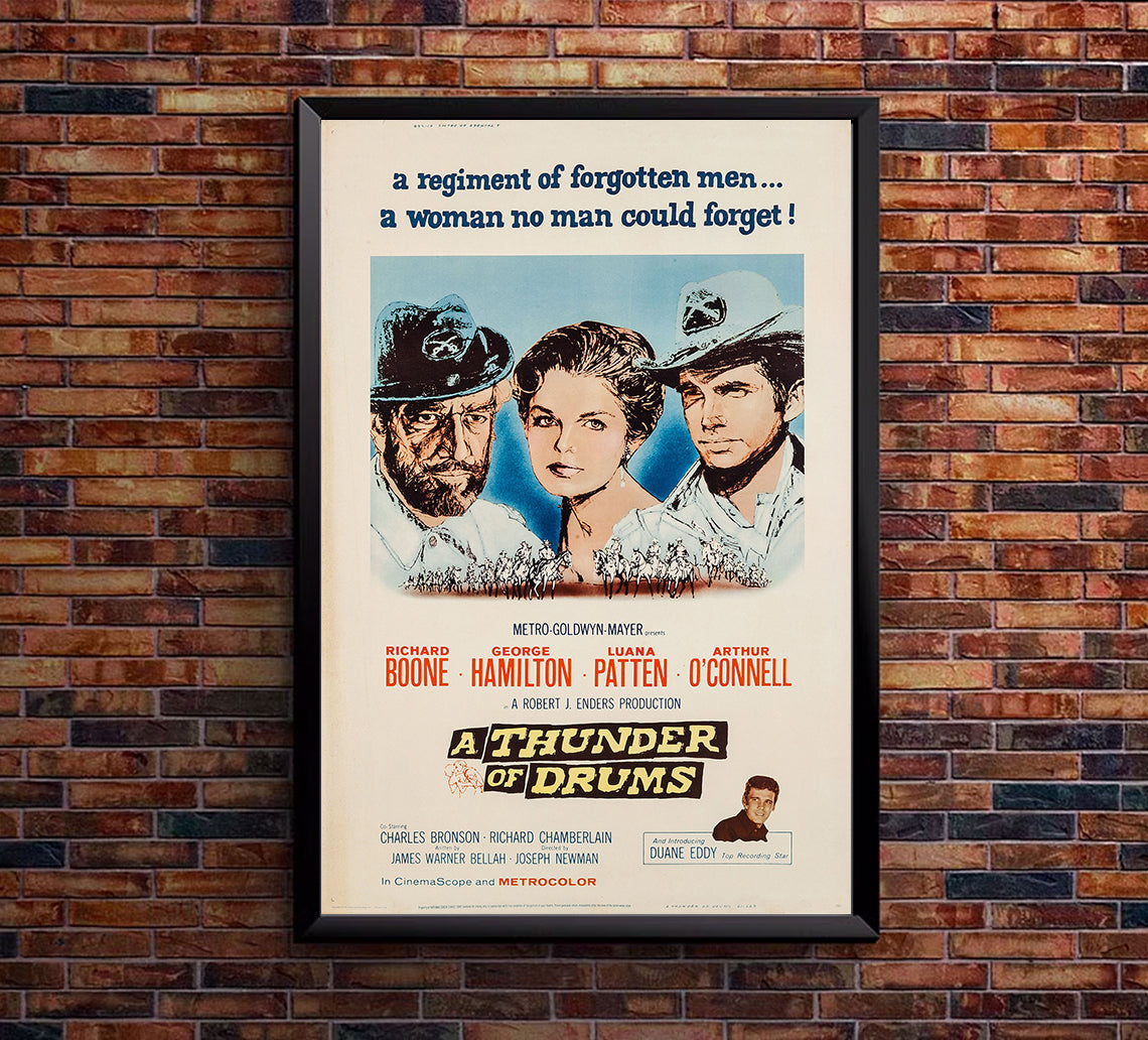 A Thunder of Drums 1961 - Charles Bronson - US - Classic Movie Poster