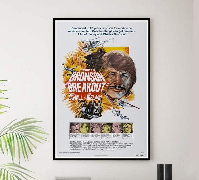 Breakout - Charles Bronson - 1975 - Vintage Movie Poster