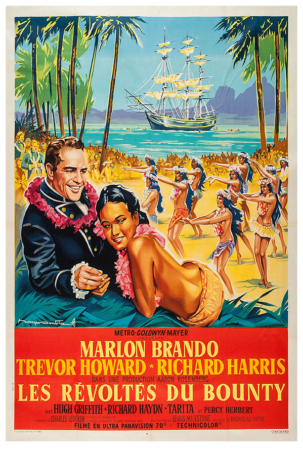 Mutiny on the Bounty - 1962 - French v2 - Vintage Movie Poster