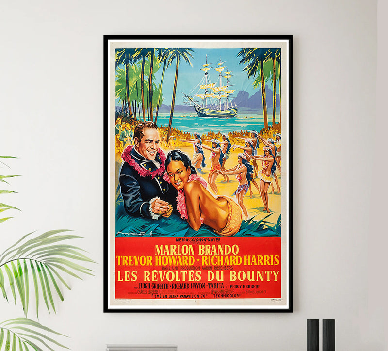 Mutiny on the Bounty - 1962 - French v2 - Vintage Movie Poster