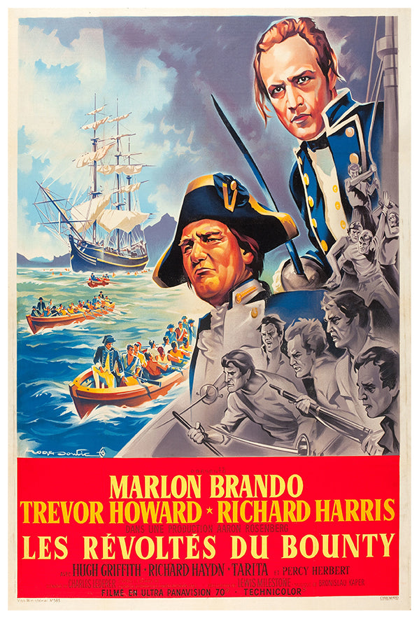 Mutiny on the Bounty - 1962 - French v1 - Vintage Movie Poster