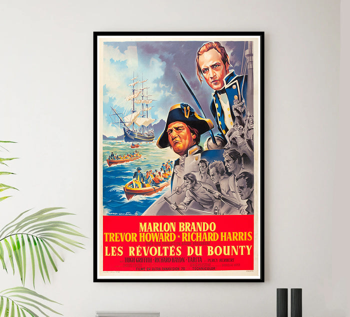 Mutiny on the Bounty - 1962 - French v1 - Vintage Movie Poster