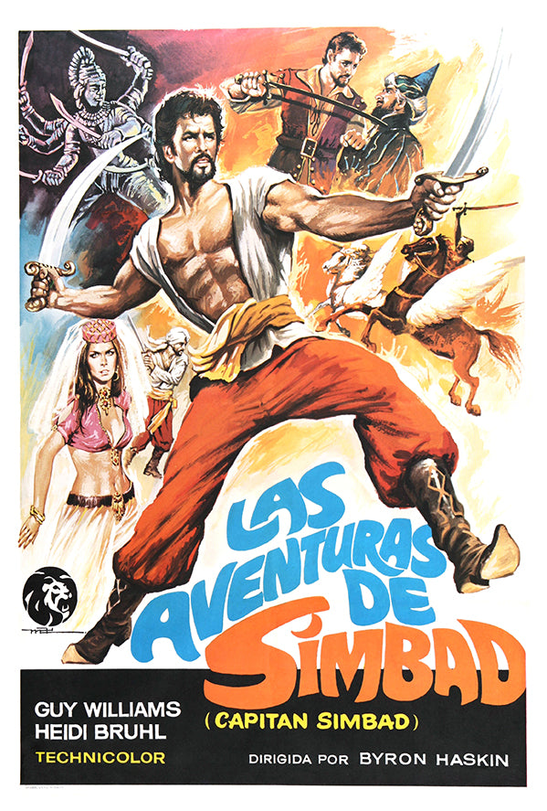 Captain Sindbad - 1963 - Spanish - Vintage Movie Poster
