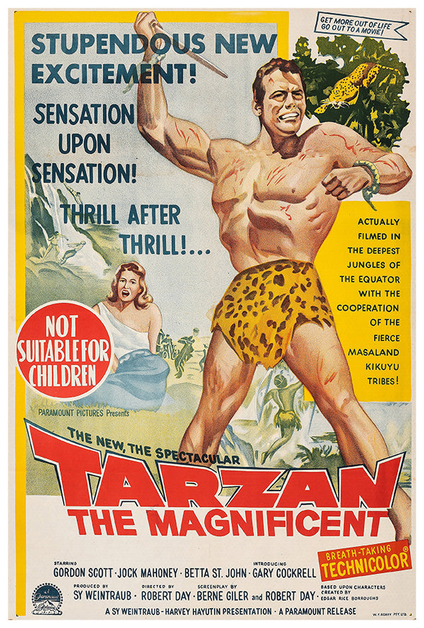 Tarzan the Magnificent - 1960 - Vintage Movie Poster