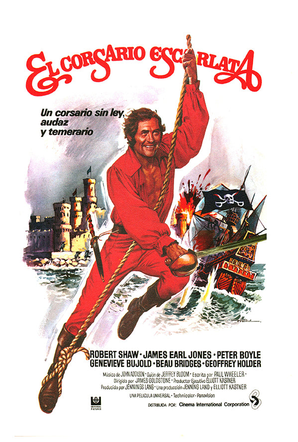 Swashbuckler - 1976 - Spanish - Vintage Movie Poster