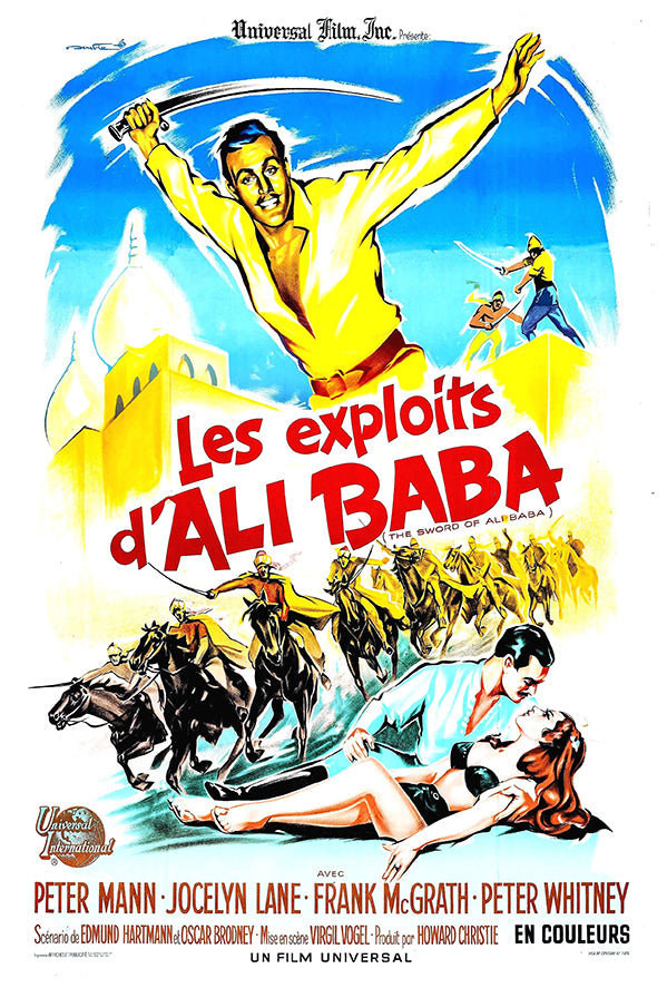 The Sword of Ali Baba - 1965 - French - Vintage Movie Poster