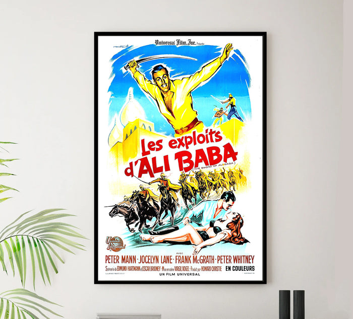 The Sword of Ali Baba - 1965 - French - Vintage Movie Poster