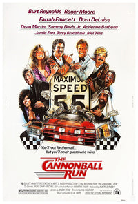 The Cannonball Run - Burt Reynolds - 1981 - Vintage Movie Poster