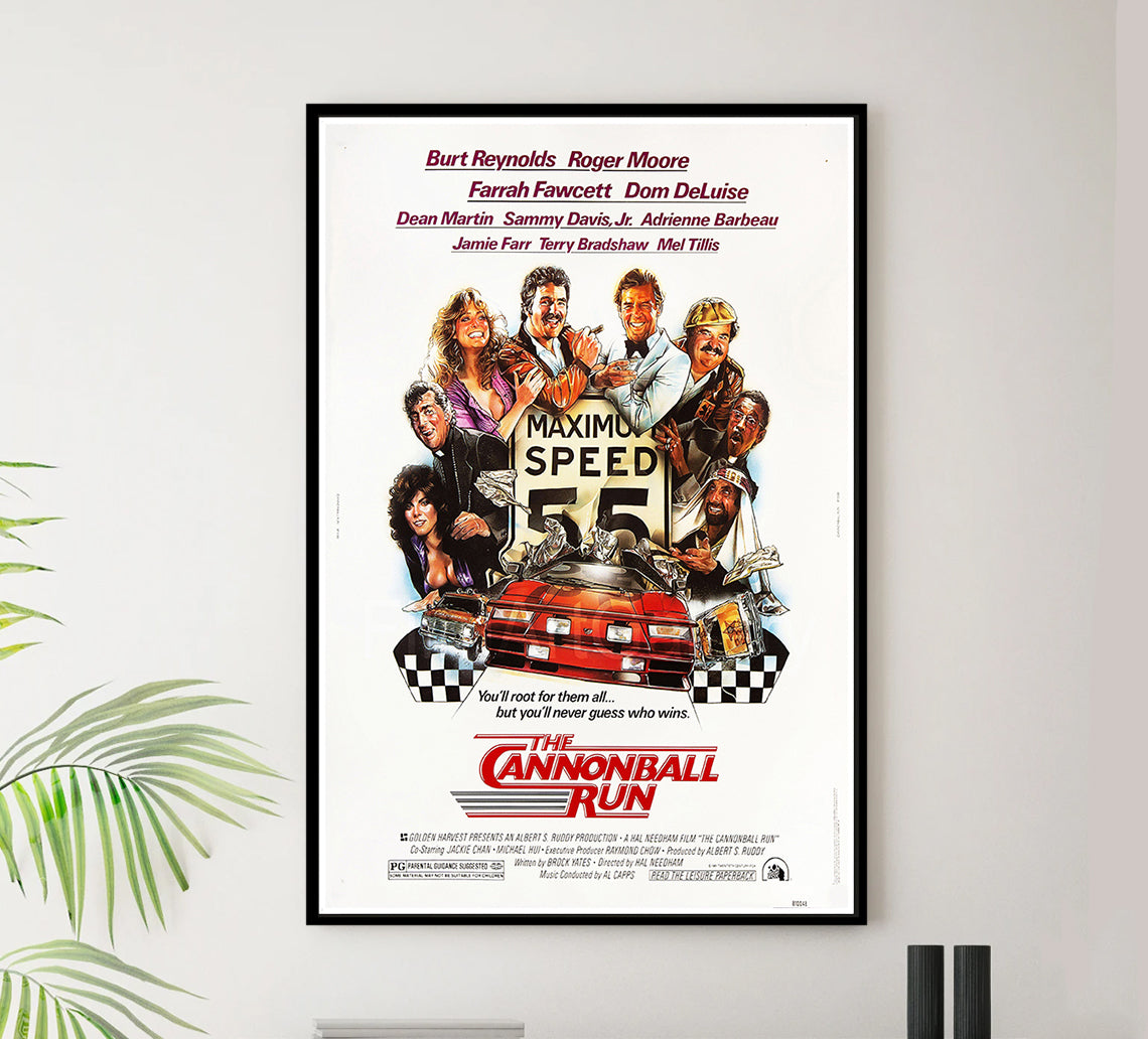 The Cannonball Run - Burt Reynolds - 1981 - Vintage Movie Poster