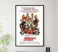 The Cannonball Run - Burt Reynolds - 1981 - Vintage Movie Poster