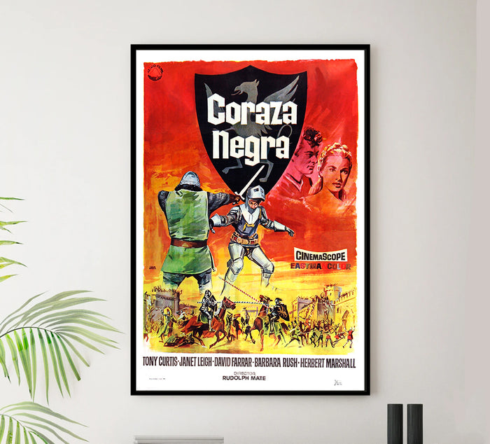 The Black Shield of Falworth - 1954 - Spanish v2 - Vintage Movie Poster