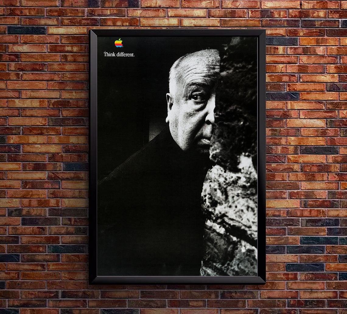 Apple - Alfred Hitchcock - Think Different - Vintage Advertising Poster