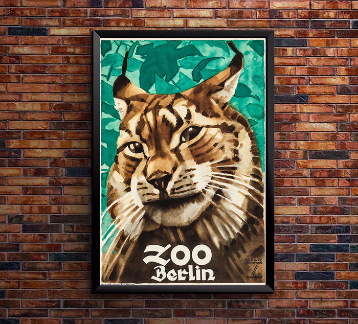 Berlin Zoo - German - Vintage Advertising Poster