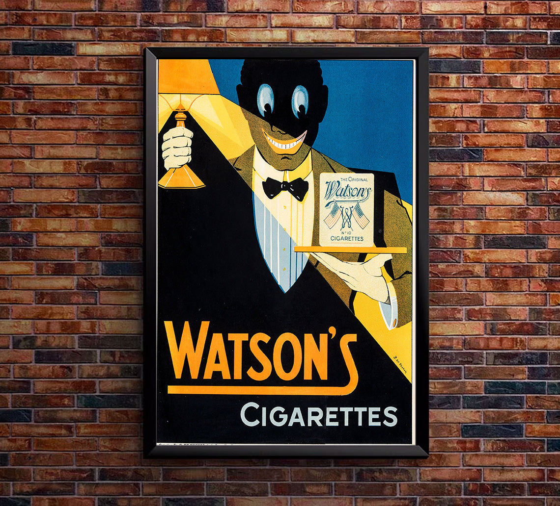 Watson's - Cigarettes - Vintage Advertising Poster