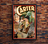 Carter the Great - Magician 2 - Vintage Advertising Poster