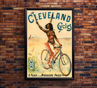 Cleveland Cycles - Paris 2 - Vintage Advertising Poster