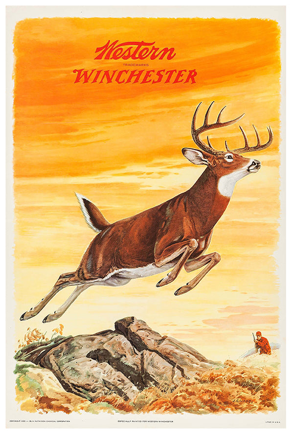 Winchester - Gun Ammunition - Vintage Advertising Poster