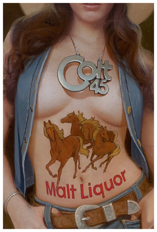 Colt 45 Malt Liquor - Vintage Advertising Poster