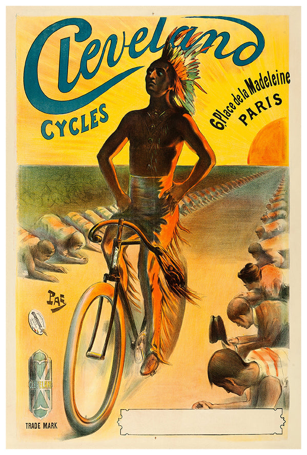 Cleveland Cycles - Paris - Vintage Advertising Poster