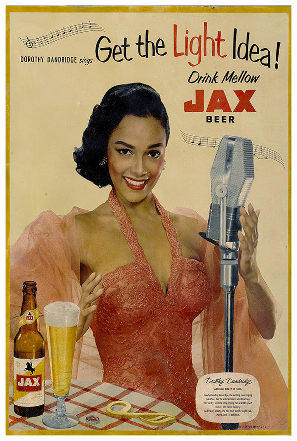 Dorothy Dandridge - Jax Beer - Vintage Advertising Poster