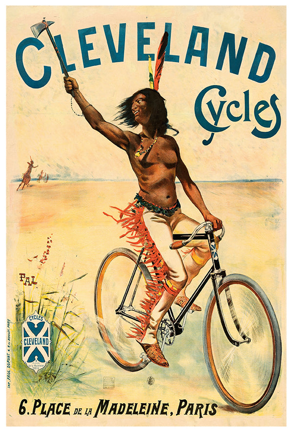 Cleveland Cycles - Paris 2 - Vintage Advertising Poster