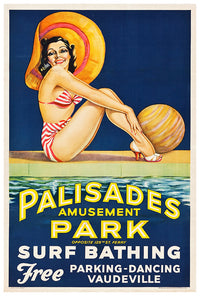 Palisades Amusement Park - New Jersey - Vintage Advertising Poster