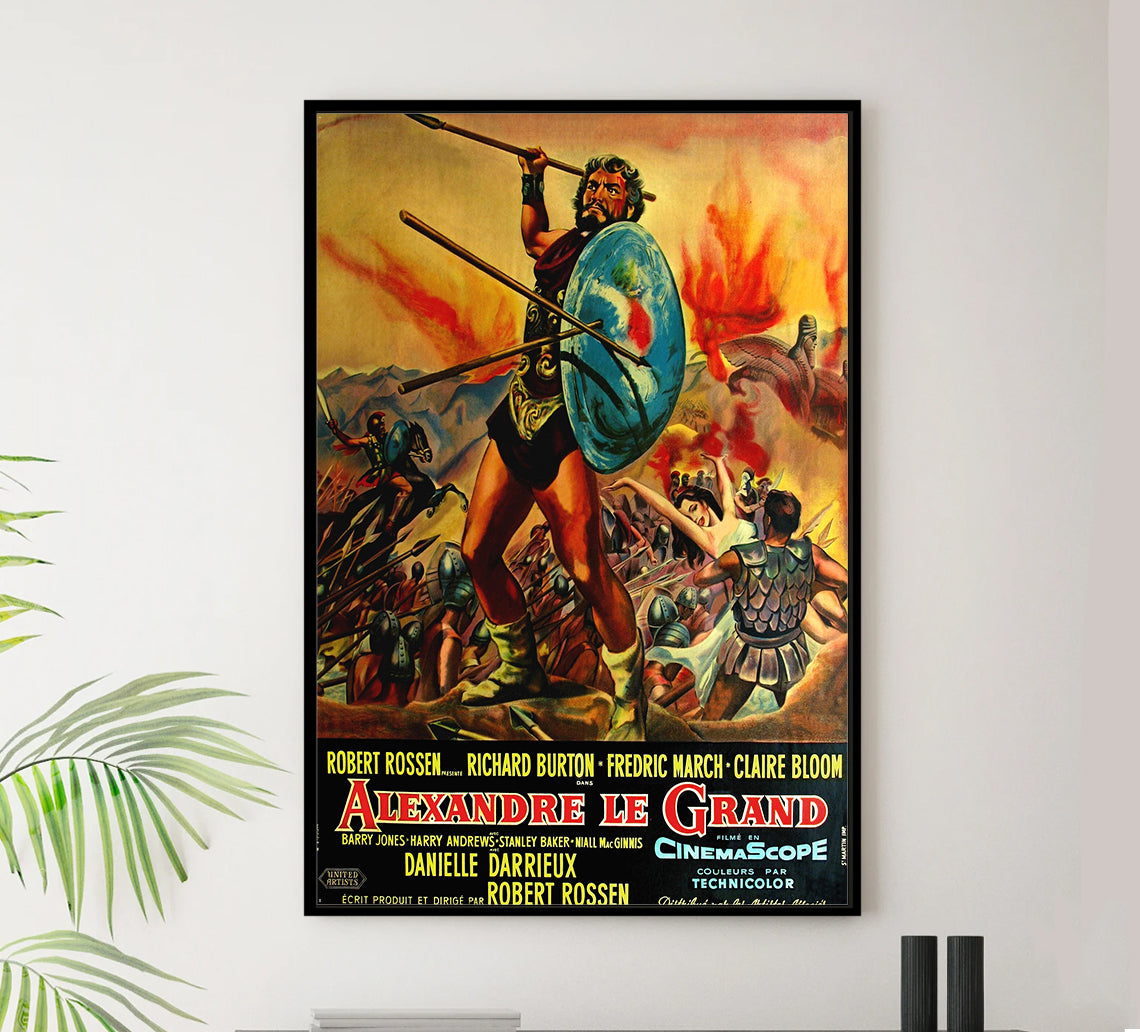 Alexander the Great 1956 - Richard Burton - France - Classic Movie Poster