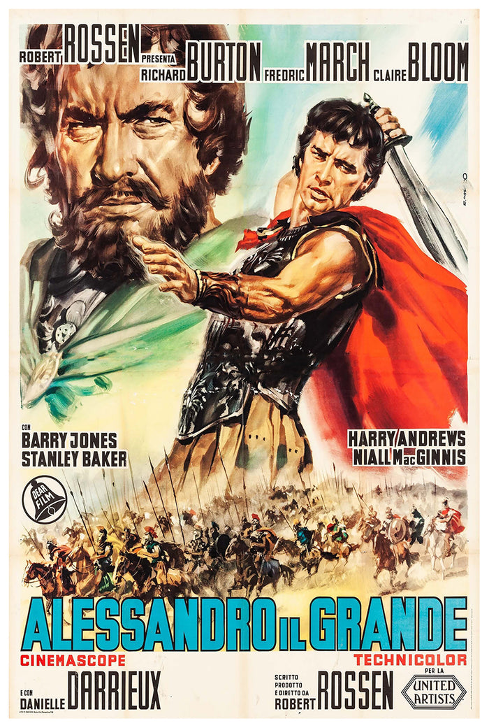 Alexander the Great 1956 - Richard Burton - Italy - Classic Movie Poster