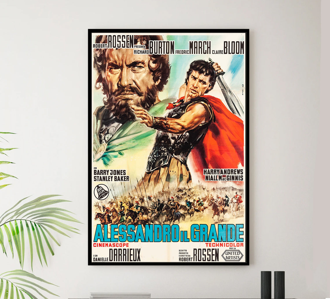 Alexander the Great 1956 - Richard Burton - Italy - Classic Movie Poster