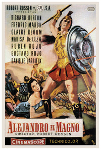 Alexander the Great 1956 - Richard Burton - Spain - Classic Movie Poster