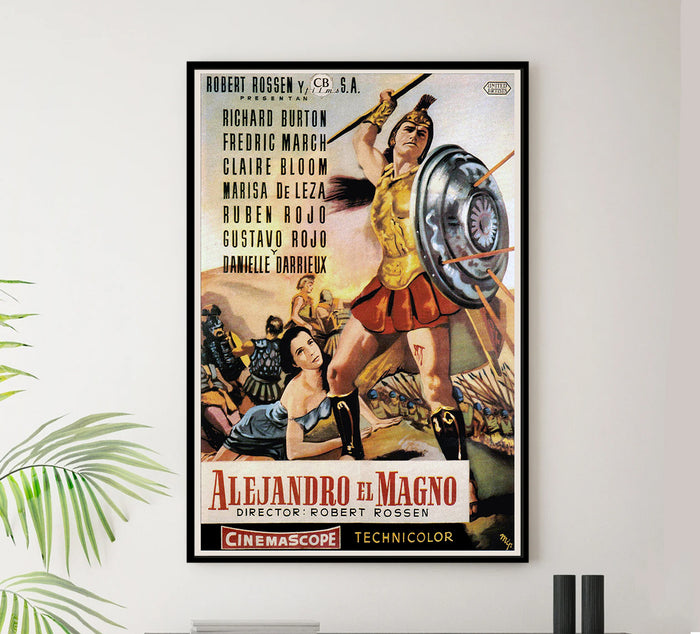 Alexander the Great 1956 - Richard Burton - Spain - Classic Movie Poster