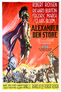 Alexander the Great 1956 - Richard Burton - Sweden - Classic Movie Poster