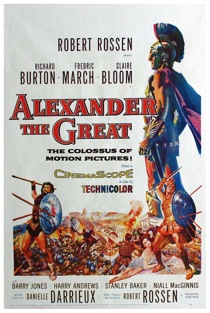 Alexander the Great 1956 - Richard Burton - US 2 - Classic Movie Poster