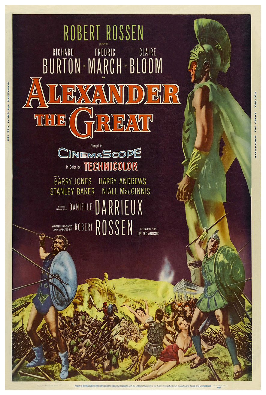 Alexander the Great 1956 - Richard Burton - US - Classic Movie Poster