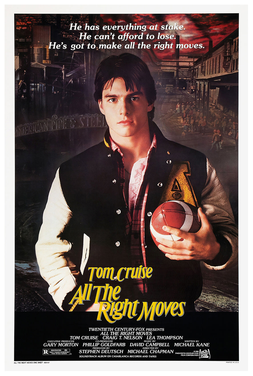 All the Right Moves 1983 - Classic Movie Poster