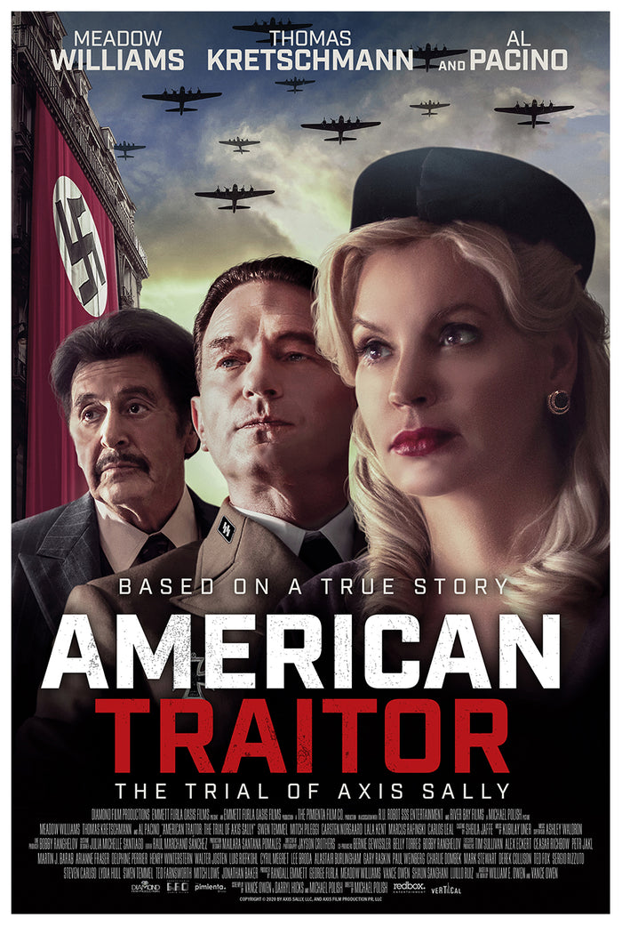 American Traitor The Trial of Axis Sally 2021 - Al Pacino - US - Classic Movie Poster