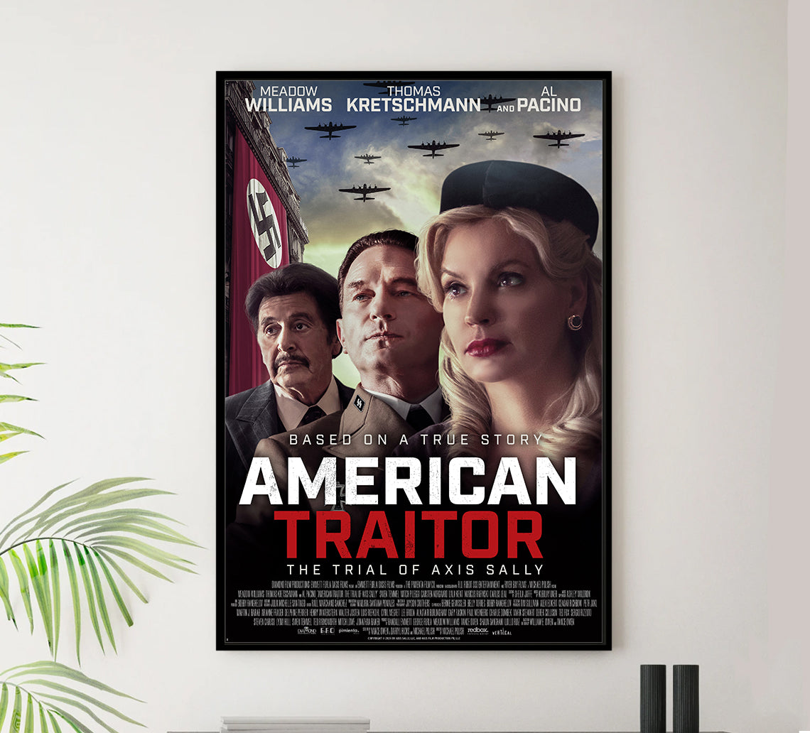 American Traitor The Trial of Axis Sally 2021 - Al Pacino - US - Classic Movie Poster