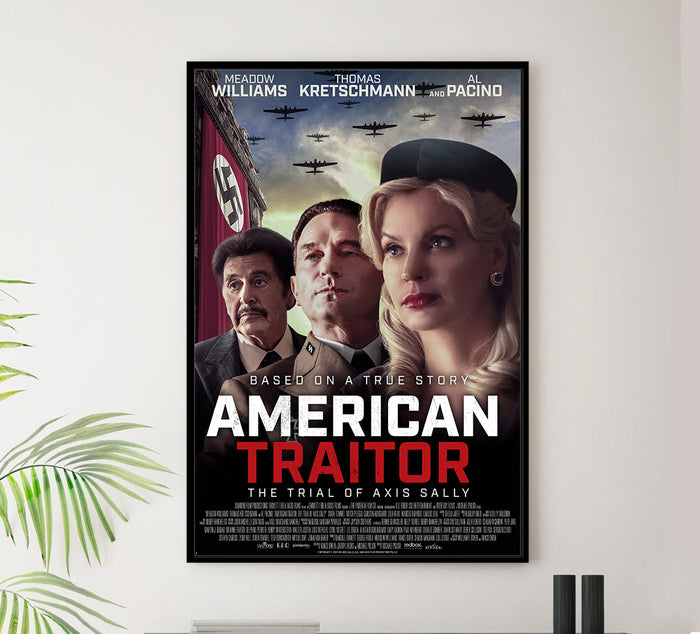 American Traitor The Trial of Axis Sally 2021 - Al Pacino - US - Classic Movie Poster