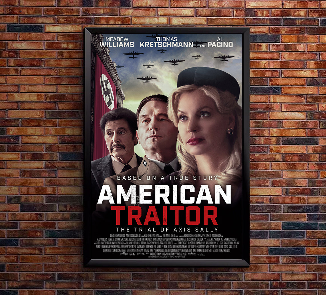 American Traitor The Trial of Axis Sally 2021 - Al Pacino - US - Classic Movie Poster