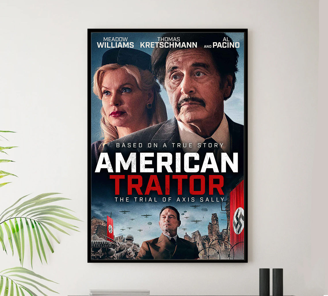 American Traitor The Trial of Axis Sally 2021 - Al Pacino - US2 - Classic Movie Poster