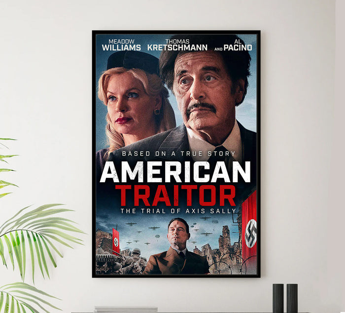 American Traitor The Trial of Axis Sally 2021 - Al Pacino - US2 - Classic Movie Poster