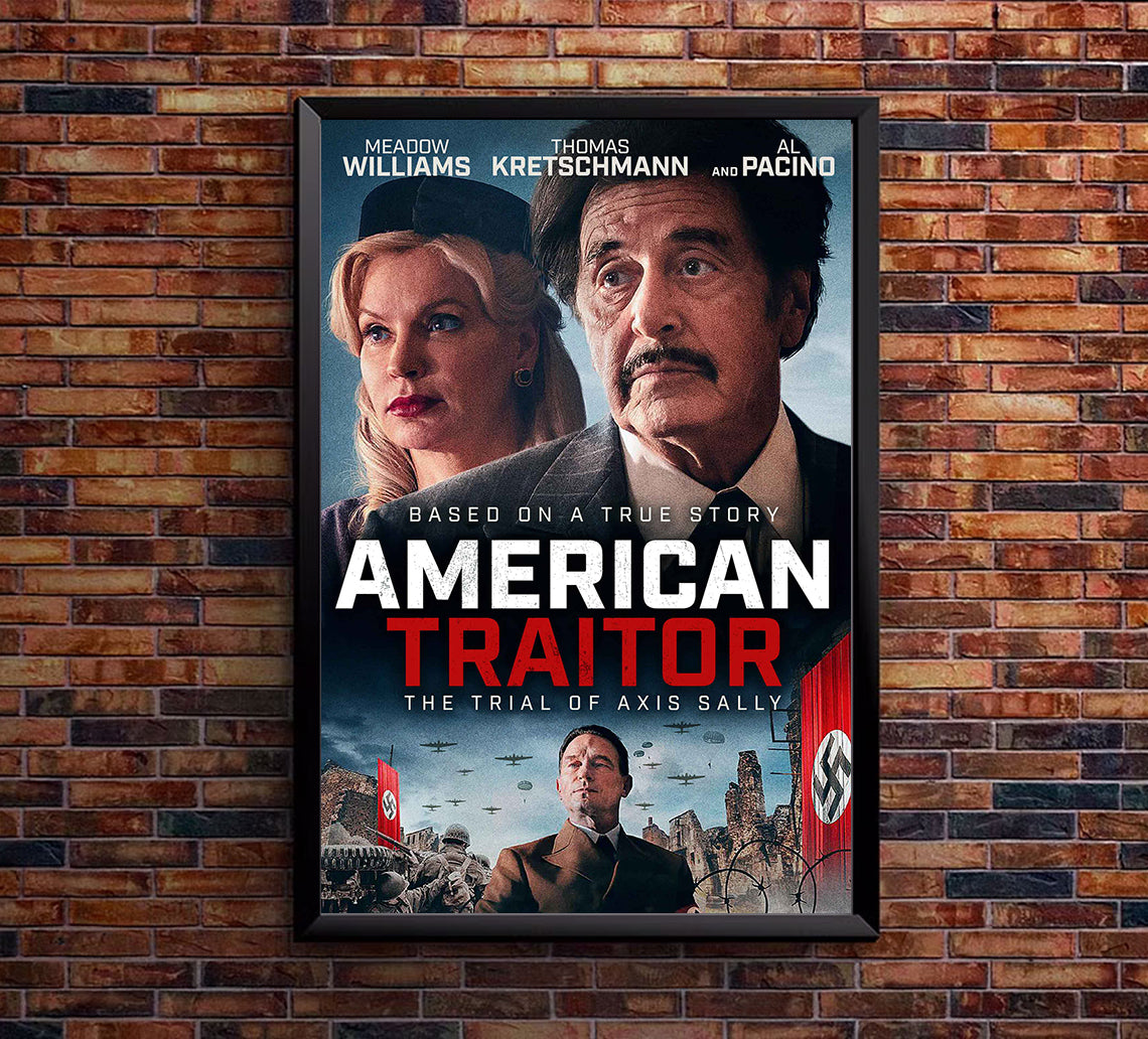 American Traitor The Trial of Axis Sally 2021 - Al Pacino - US2 - Classic Movie Poster