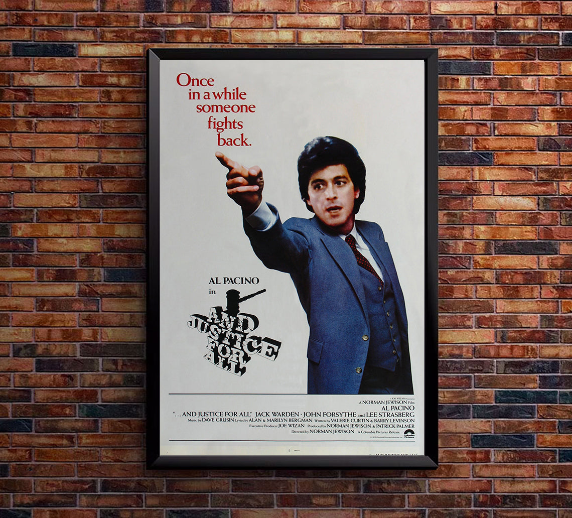 And Justice for All 1979 - Al Pacino - US (2) - Classic Movie Poster