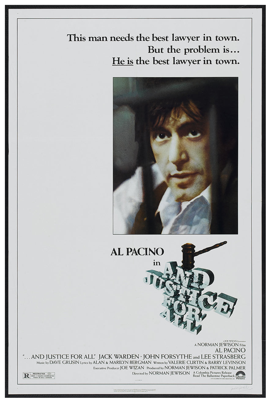 And Justice for All 1979 - Al Pacino - US - Classic Movie Poster