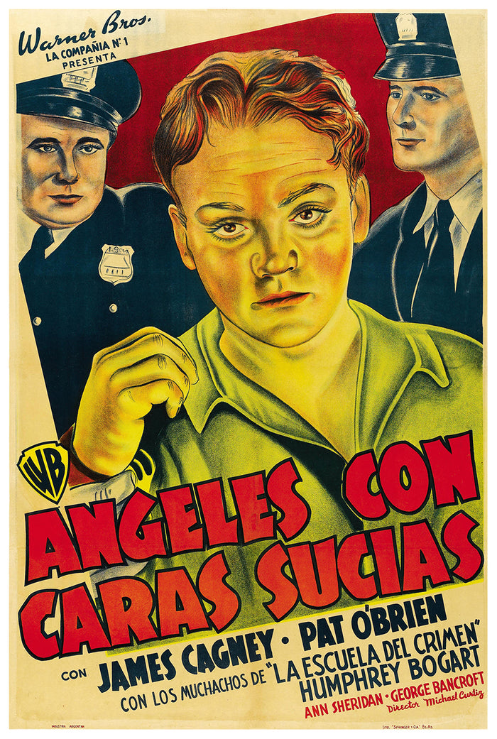 Angels with Dirty Faces 1938 - James Cagney - Argentina - Classic Movie Poster